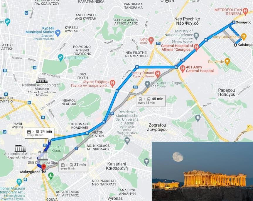 Athens Paradise Cozy 53 Sqm Apartament Near To Metro מראה חיצוני תמונה